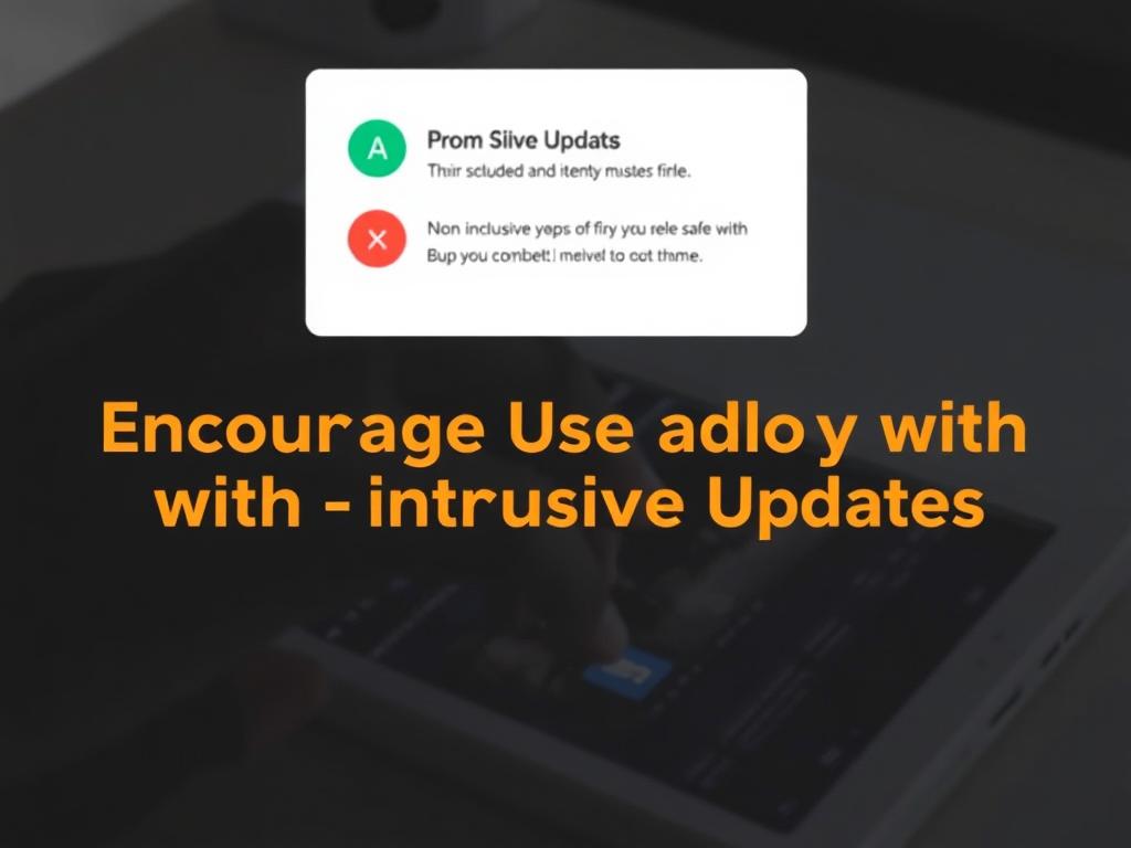     Encouraging User Adoption with Non-Intrusive Updates. What Are Non-Intrusive Updates?
