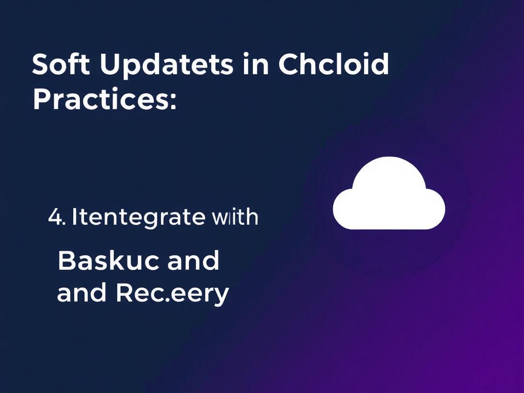     Soft Updates in Cloud Computing: Best Practices. 4. Integrate with Cloud Backup and Recovery Systems