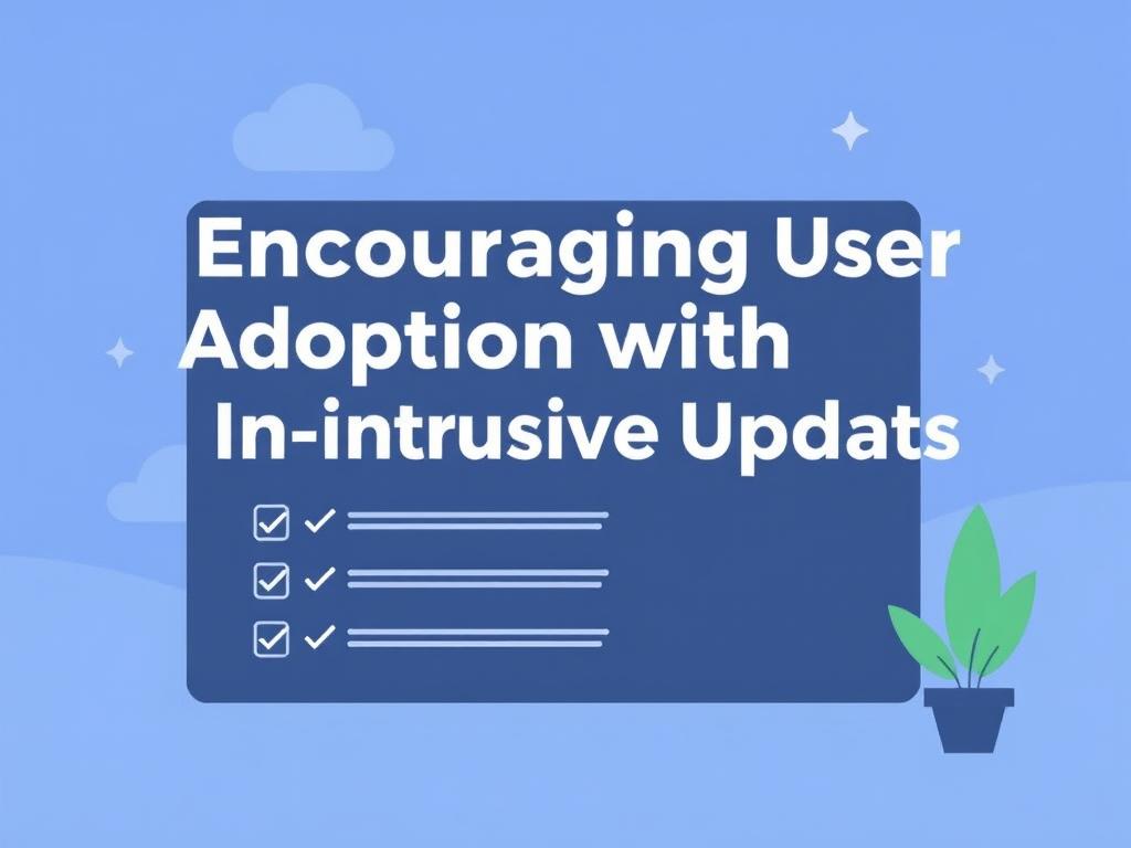    Encouraging User Adoption with Non-Intrusive Updates. Checklist to Encourage User Adoption with Non-Intrusive Updates